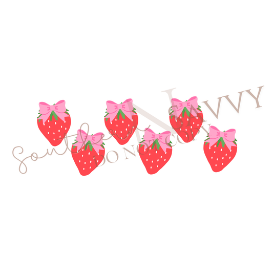 Strawberry UV DTF 16oz Cup Wrap