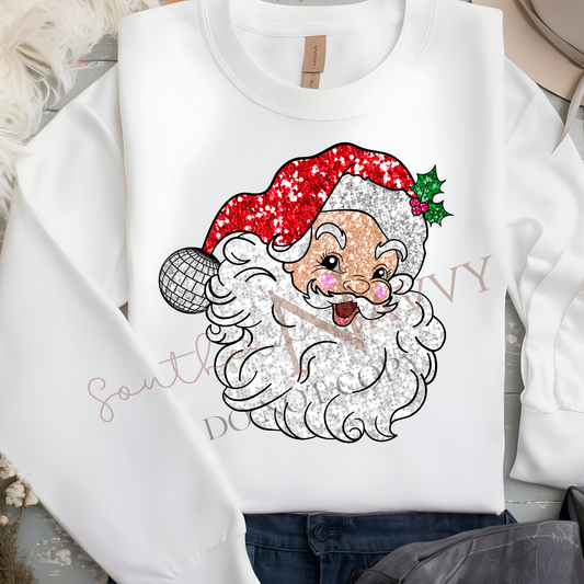 Santa T-shirt or Sweatshirt DTF Printed
