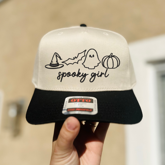 Spooky Girl Embroidered Hat