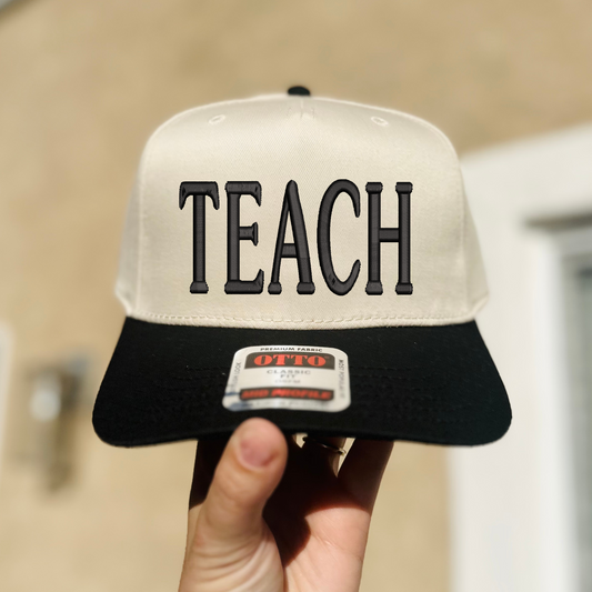 TEACH Embroidered Hat