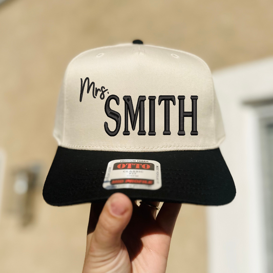 Custom Teacher Name Embroidered Hat