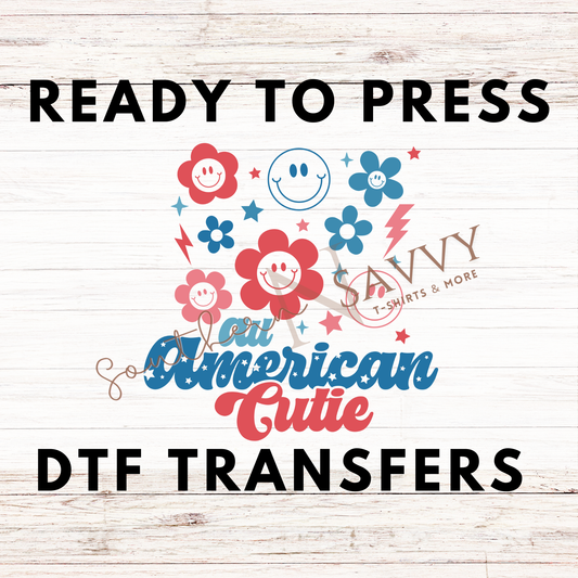 America Cutie 4th of July UV DTF & DTF