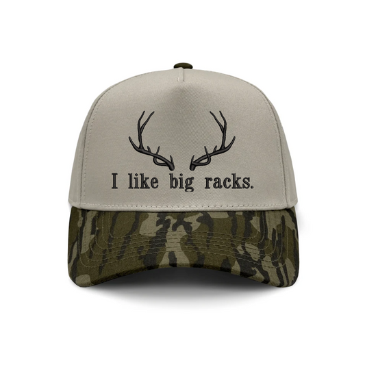 I like big racks Bottomland Camo Embroidered Hat