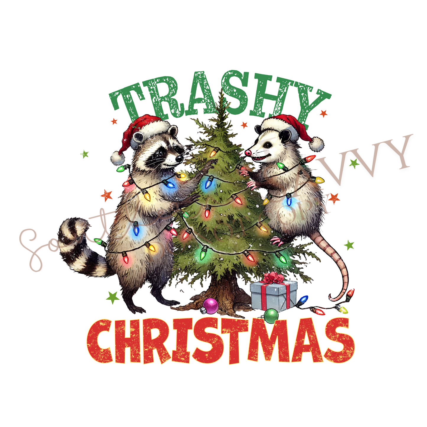 Trashy Christmas DTF