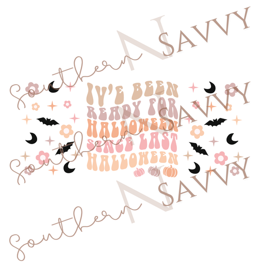 Ready For Halloween UV DTF 16oz Cup Wrap