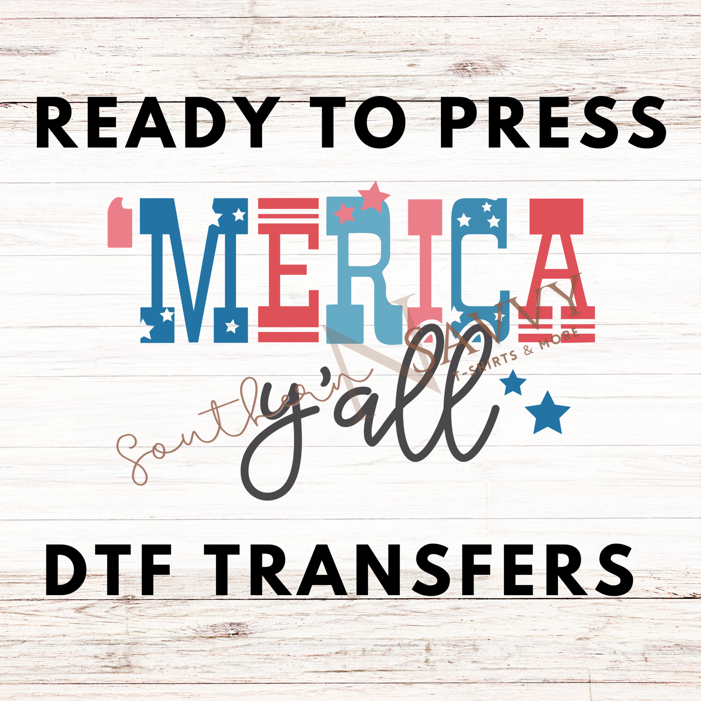 Merica Yall 4th of July UV DTF & DTF