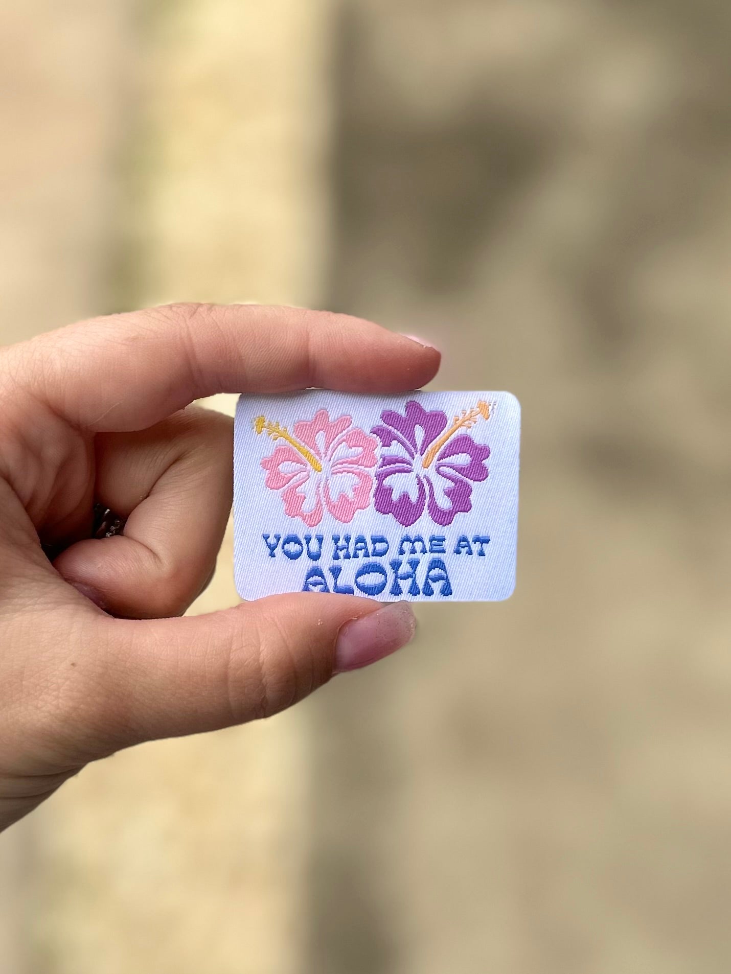 Aloha Woven Patch