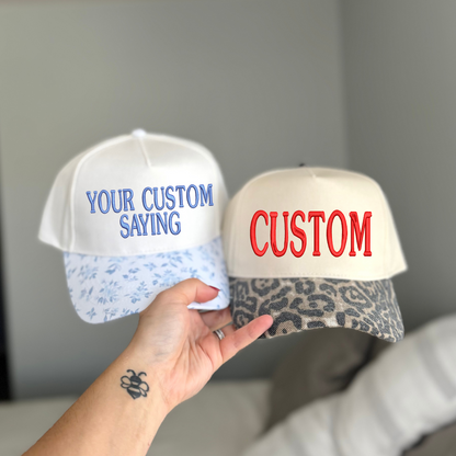 Upside Down | Custom Printed Bill Embroidered Hat