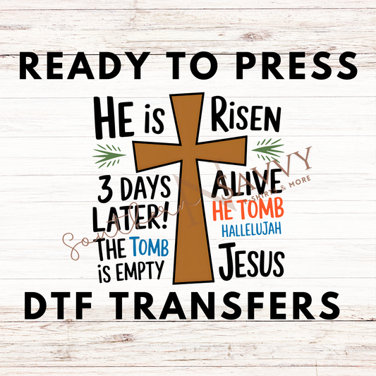 He is Risen UV DTF & DTF