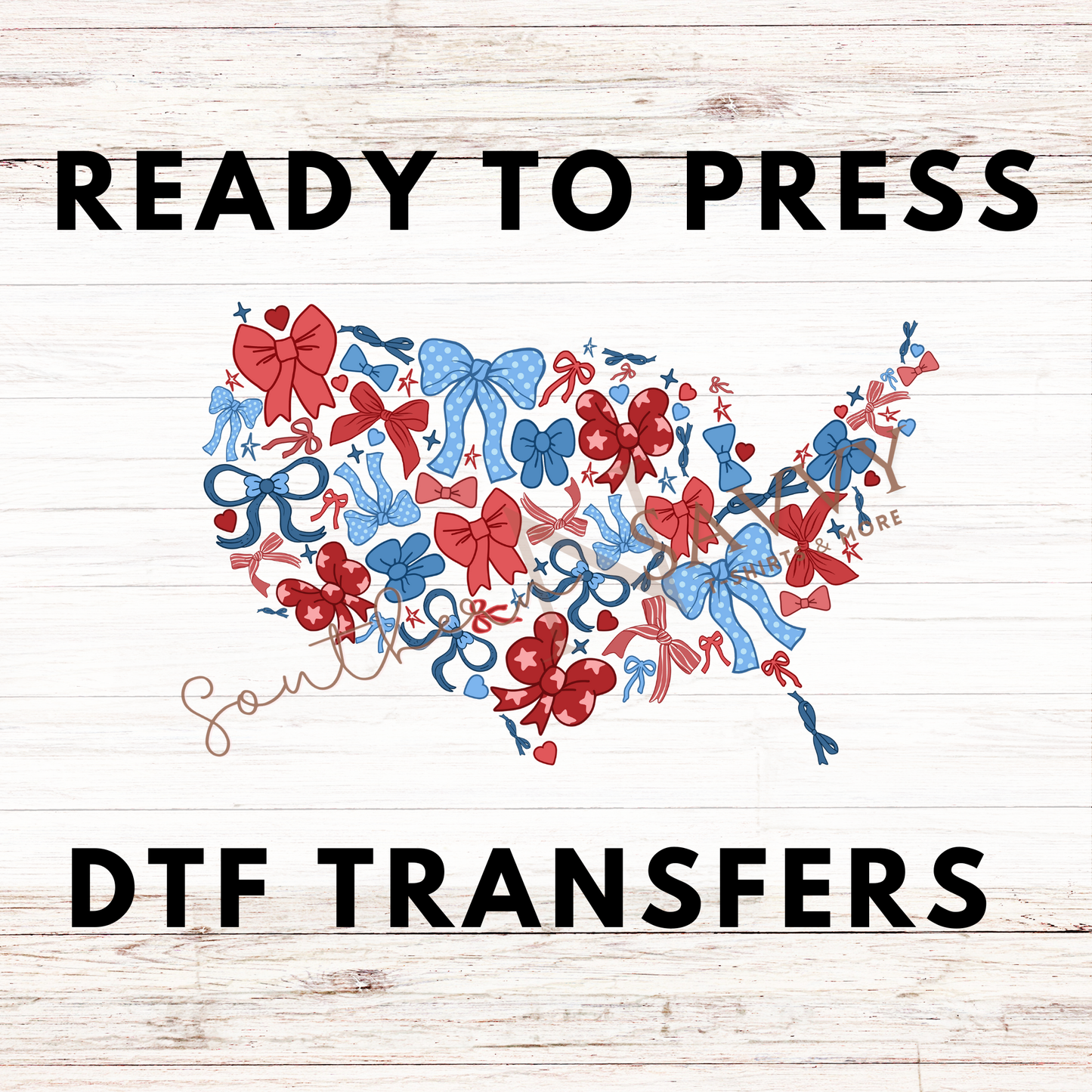 American Bows 4th of July UV DTF & DTF