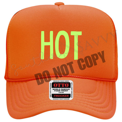 EMBROIDERED HOT Hat