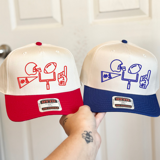 Goal Post Football Icons Embroidered Hat