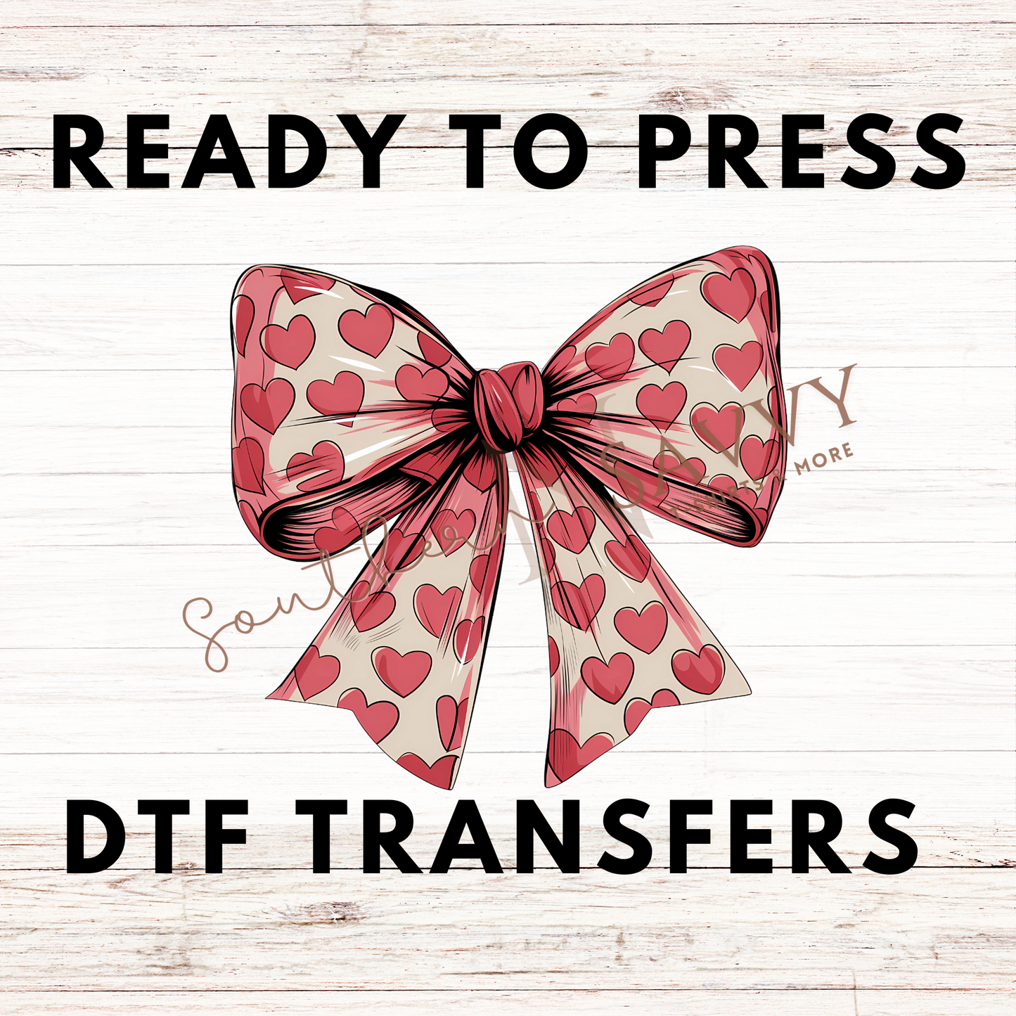 Valentine Bow UV DTF & DTF