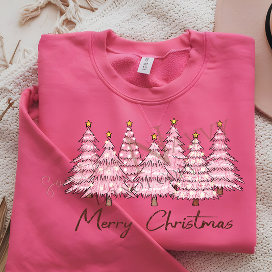 Merry Christmas T-shirt or Sweatshirt DTF Printed