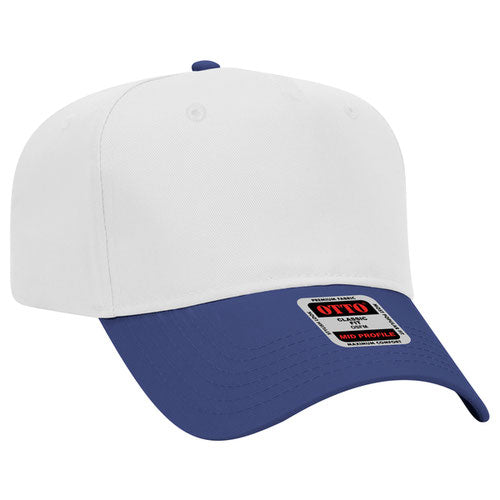 White/Royal Blue Otto Canvas Hat
