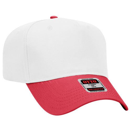 White/Red Otto Canvas Hat