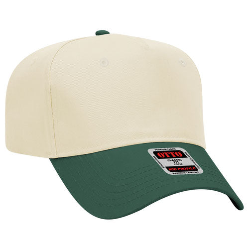 Natural/Green Otto Canvas Hat