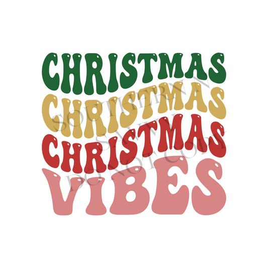 Christmas x3 Vibes UV DTF & DTF