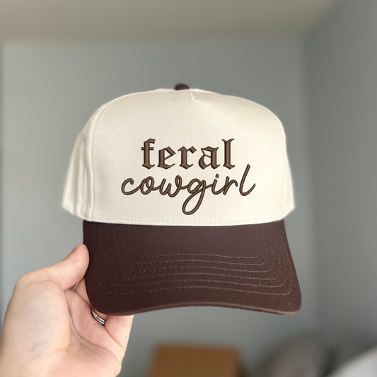 Feral Cowgirl Embroidered Hat