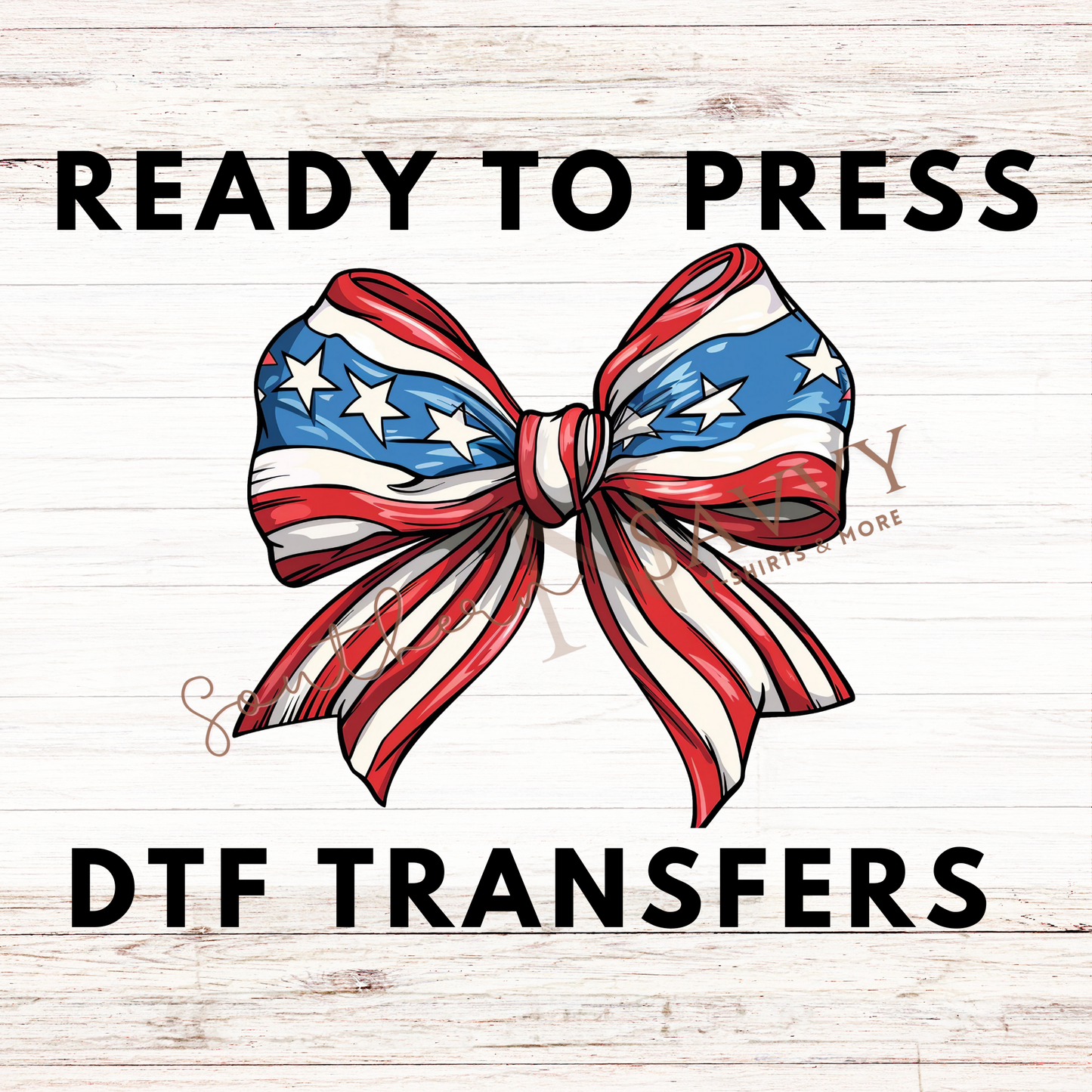 Bow 4th of July UV DTF & DTF