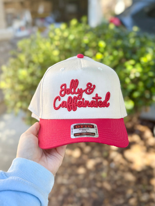 Puff Jolly & Caffeinated Embroidered Hat
