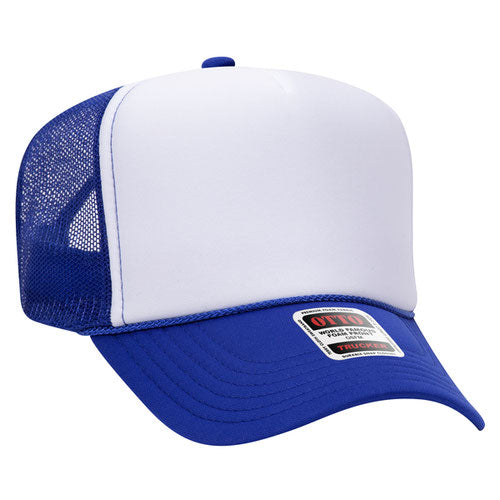 White/Royal Blue Otto Foam Trucker Hat