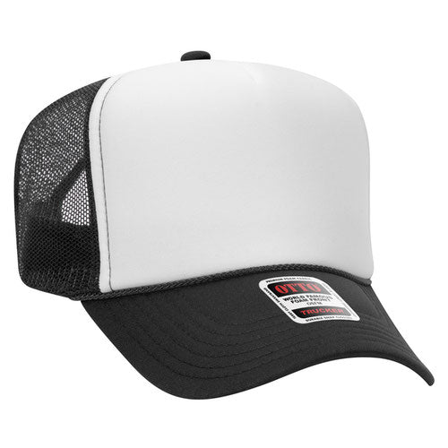 White/Black Otto Foam Trucker Hat