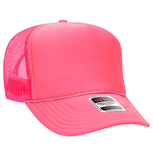 Neon Pink Otto Foam Trucker Hat