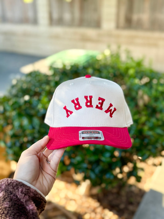 UPSIDE DOWN MERRY Embroidered Hat