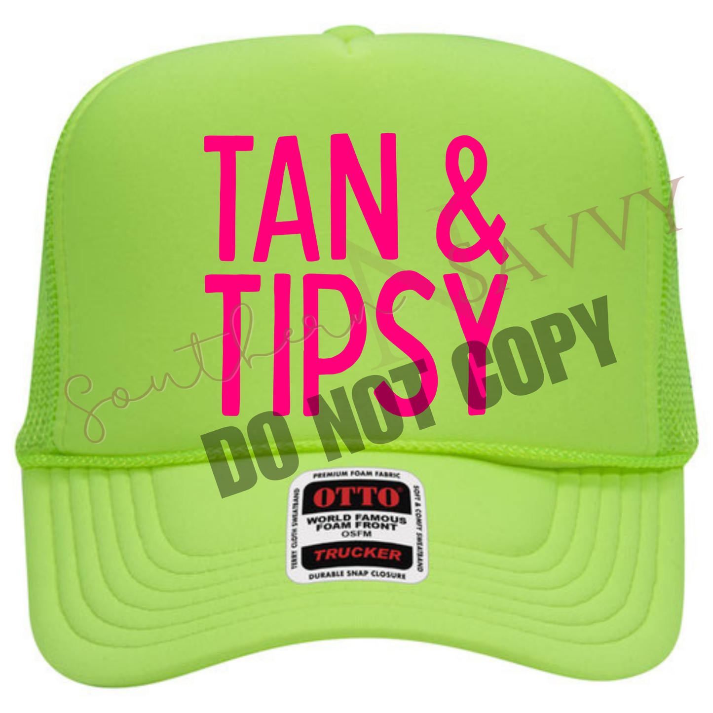 EMBROIDERED Tan & Tipsy Hat