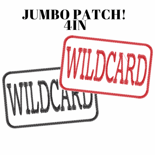 Wildcard Jumbo Iron on Patch