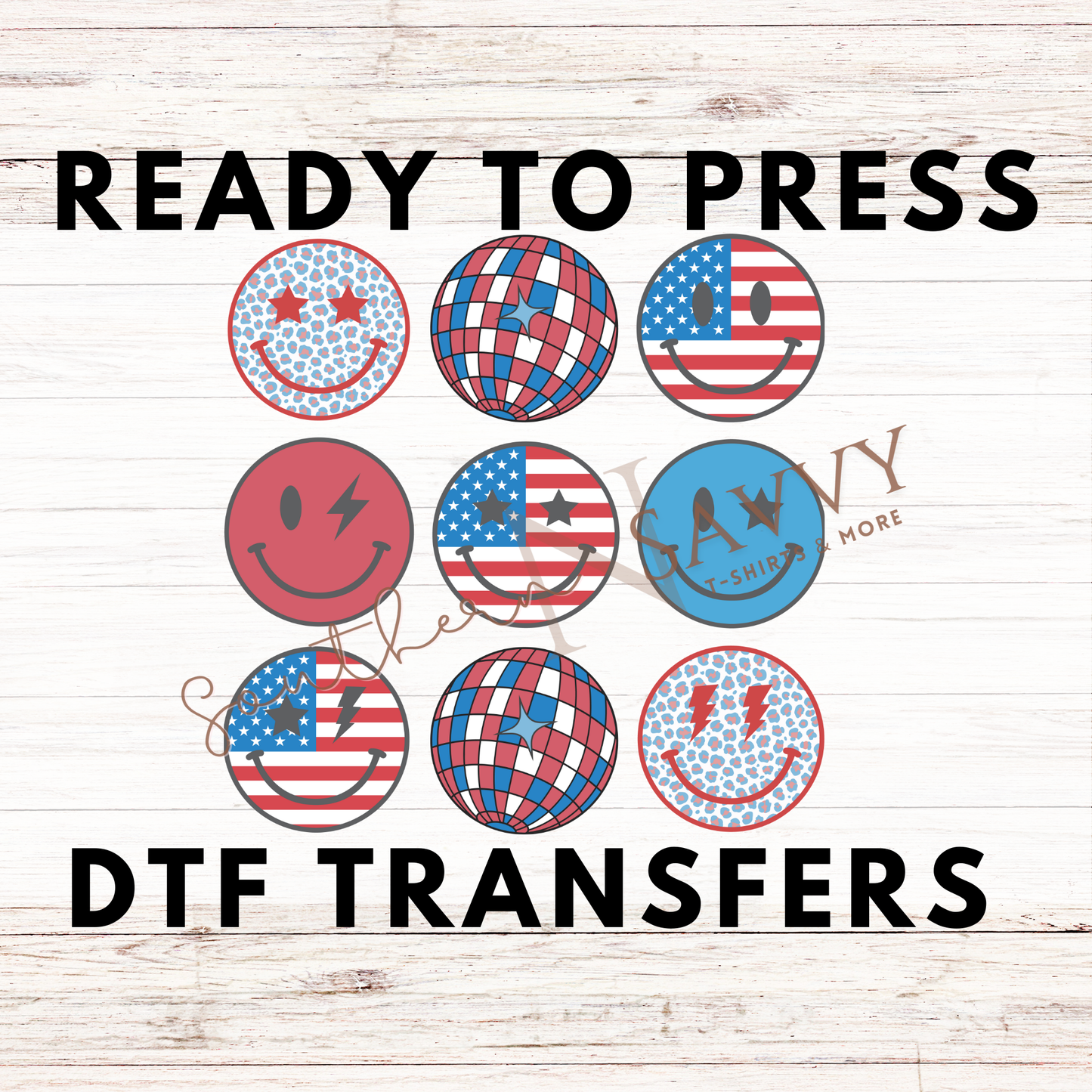 Smile 4th of July UV DTF & DTF