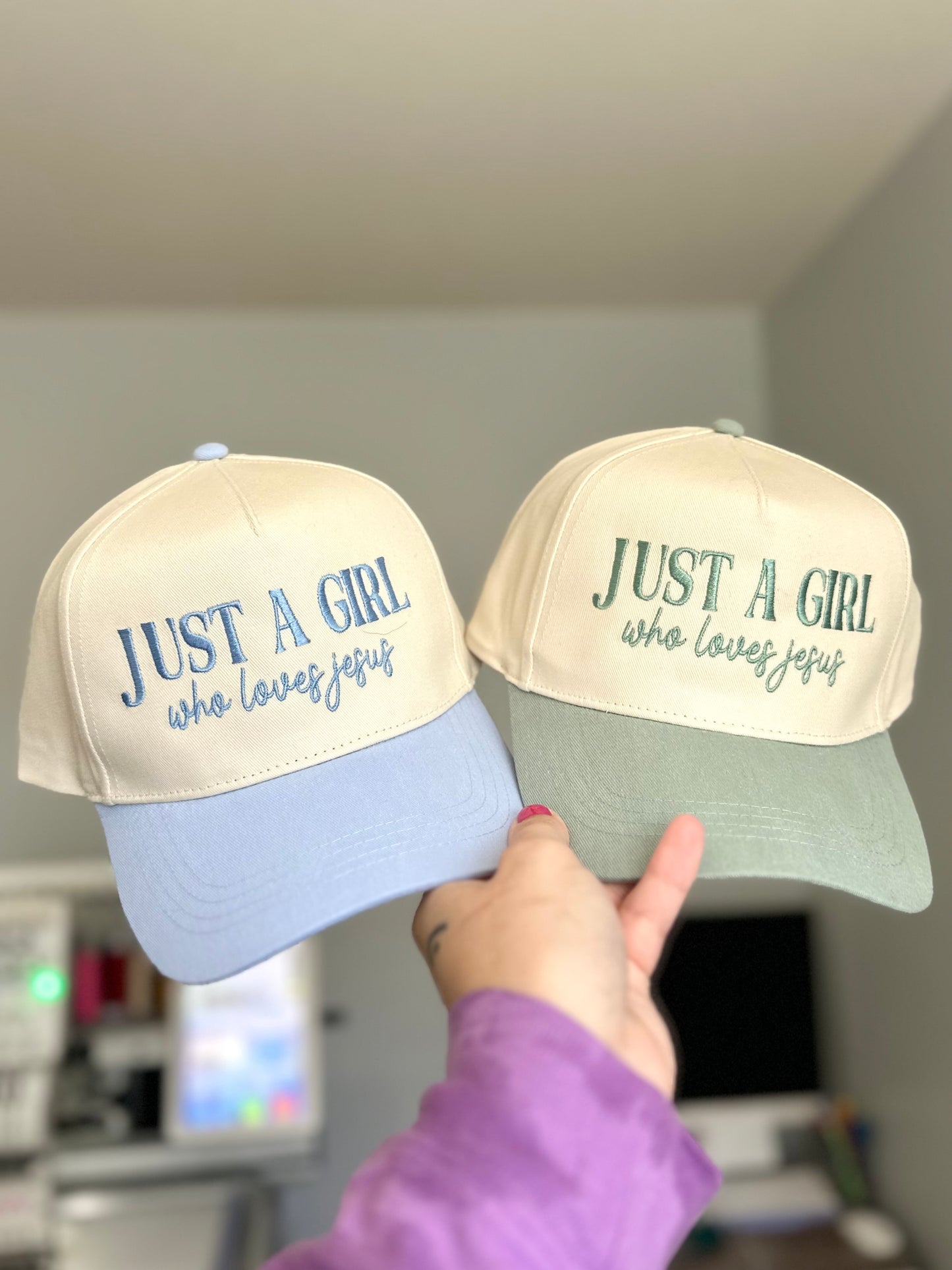 Just a Girl Jesus Embroidered Hat