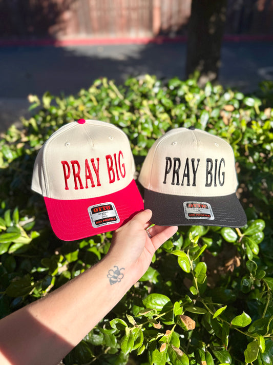 Pray Big Embroidered Hat