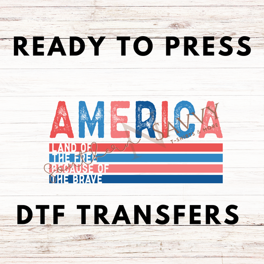 America 4th of July UV DTF & DTF