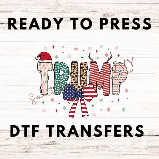 Trump Christmas UV DTF & DTF