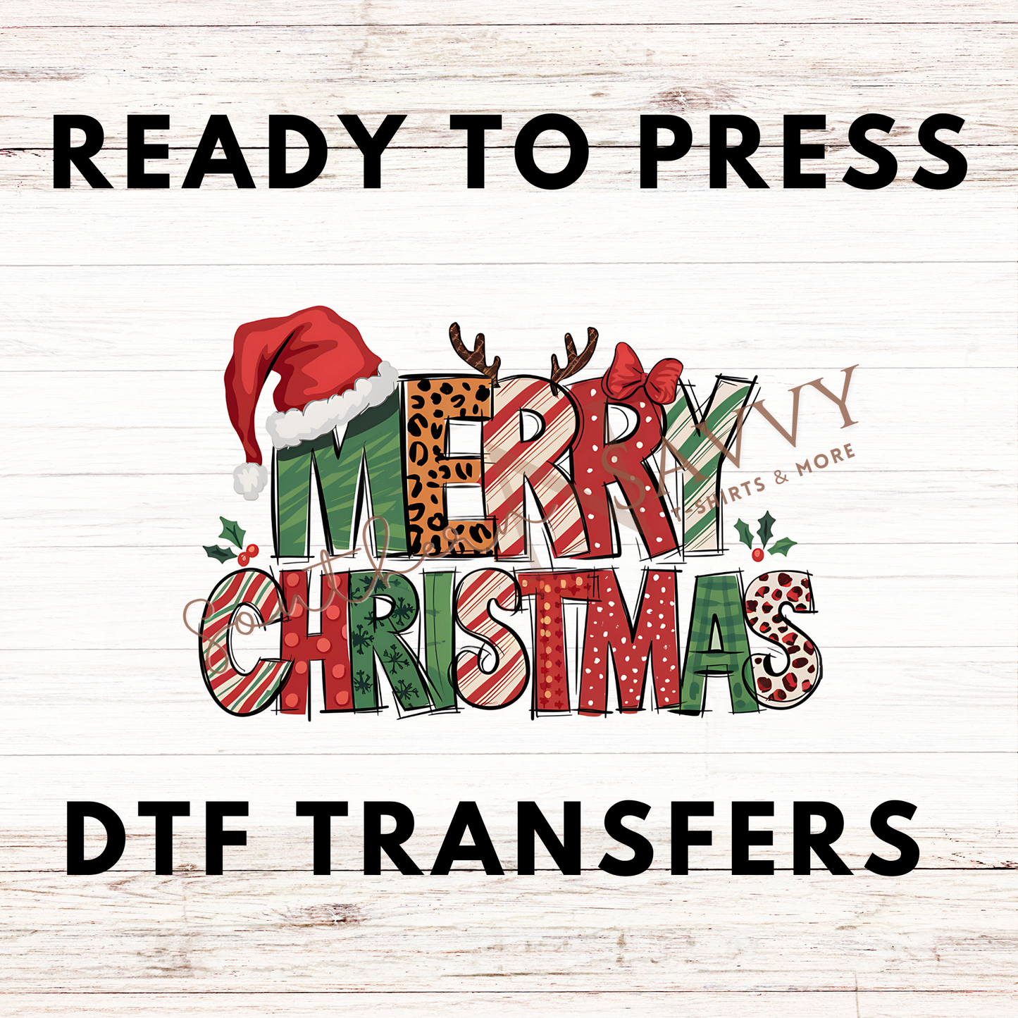 Merry Christmas UV DTF & DTF