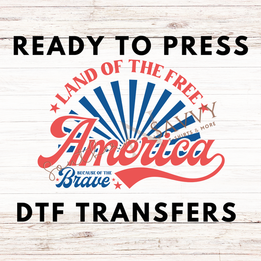 America 4th of July UV DTF & DTF