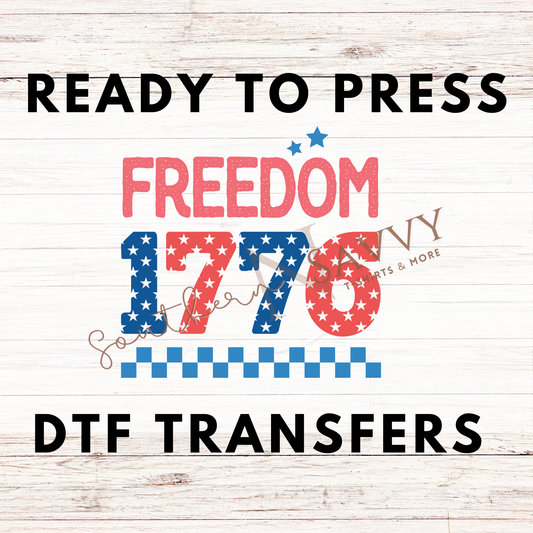 Freedom 1776 4th of July UV DTF & DTF