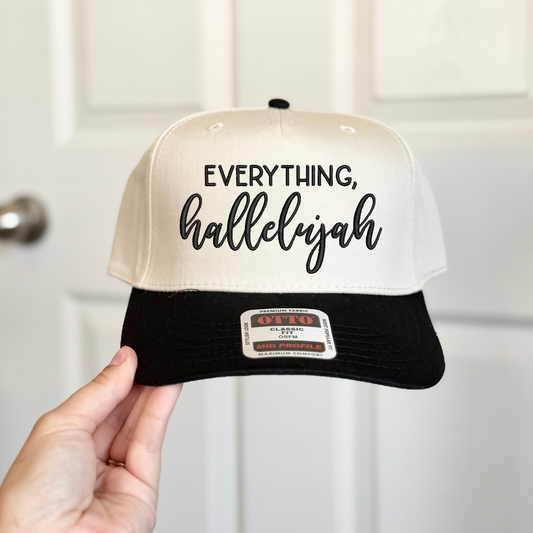 Everything Hallelujah Embroidered Hat
