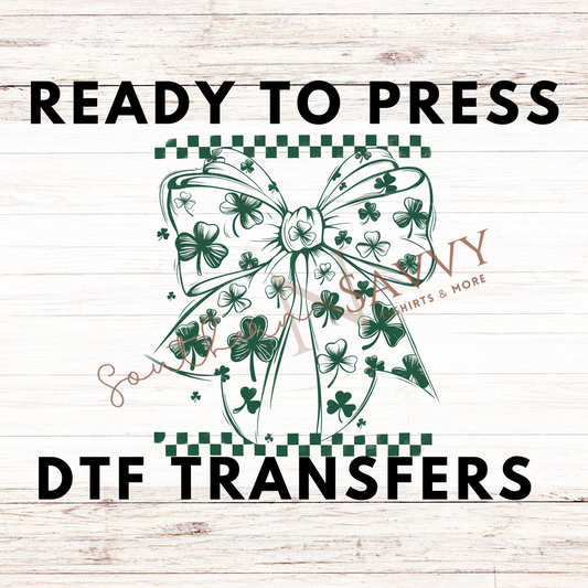 St. Patrick's Day Bow UV DTF & DTF