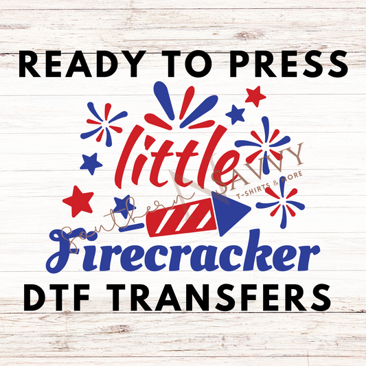 Little Firecracker 4th of July UV DTF & DTF