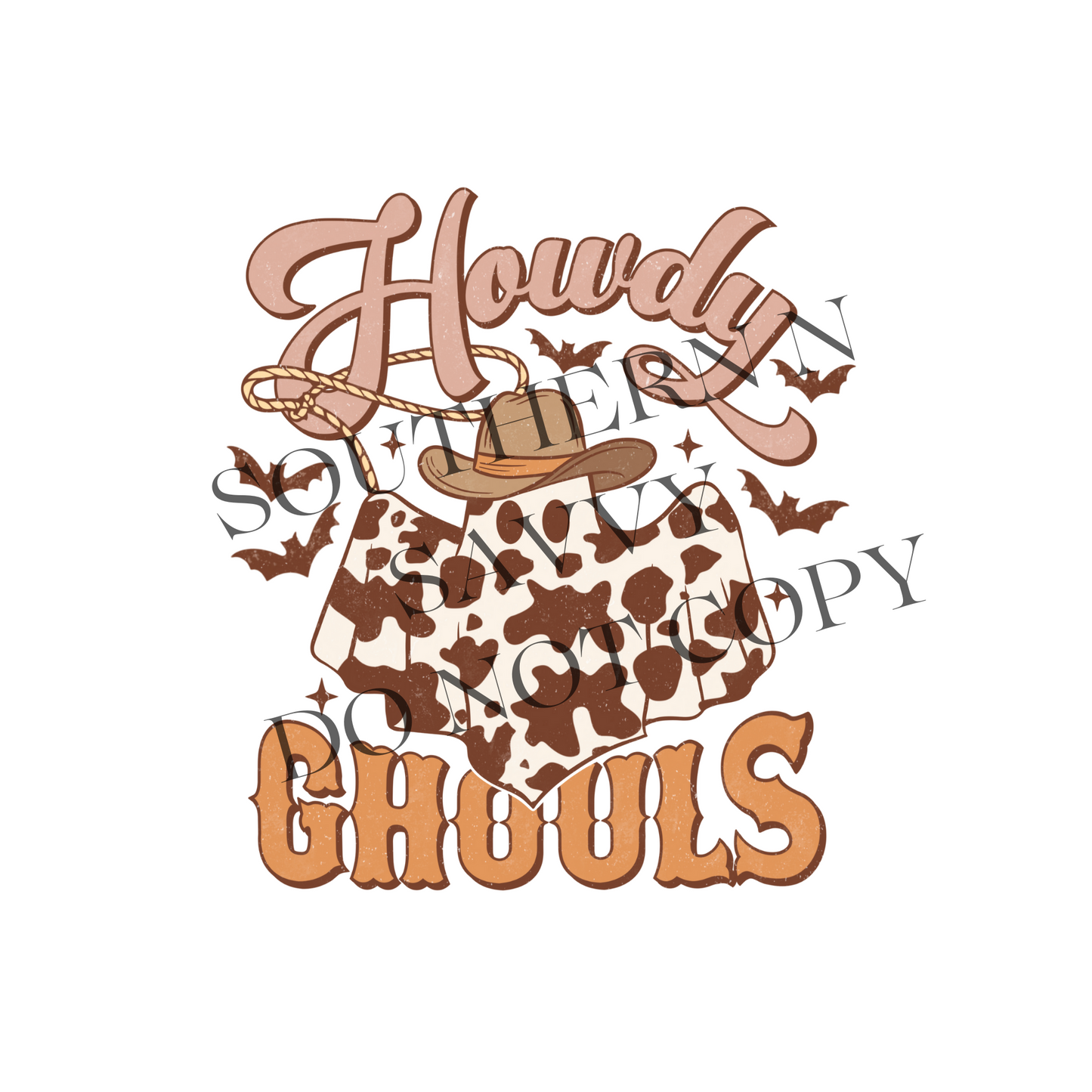 Howdy Ghouls UV DTF & DTF