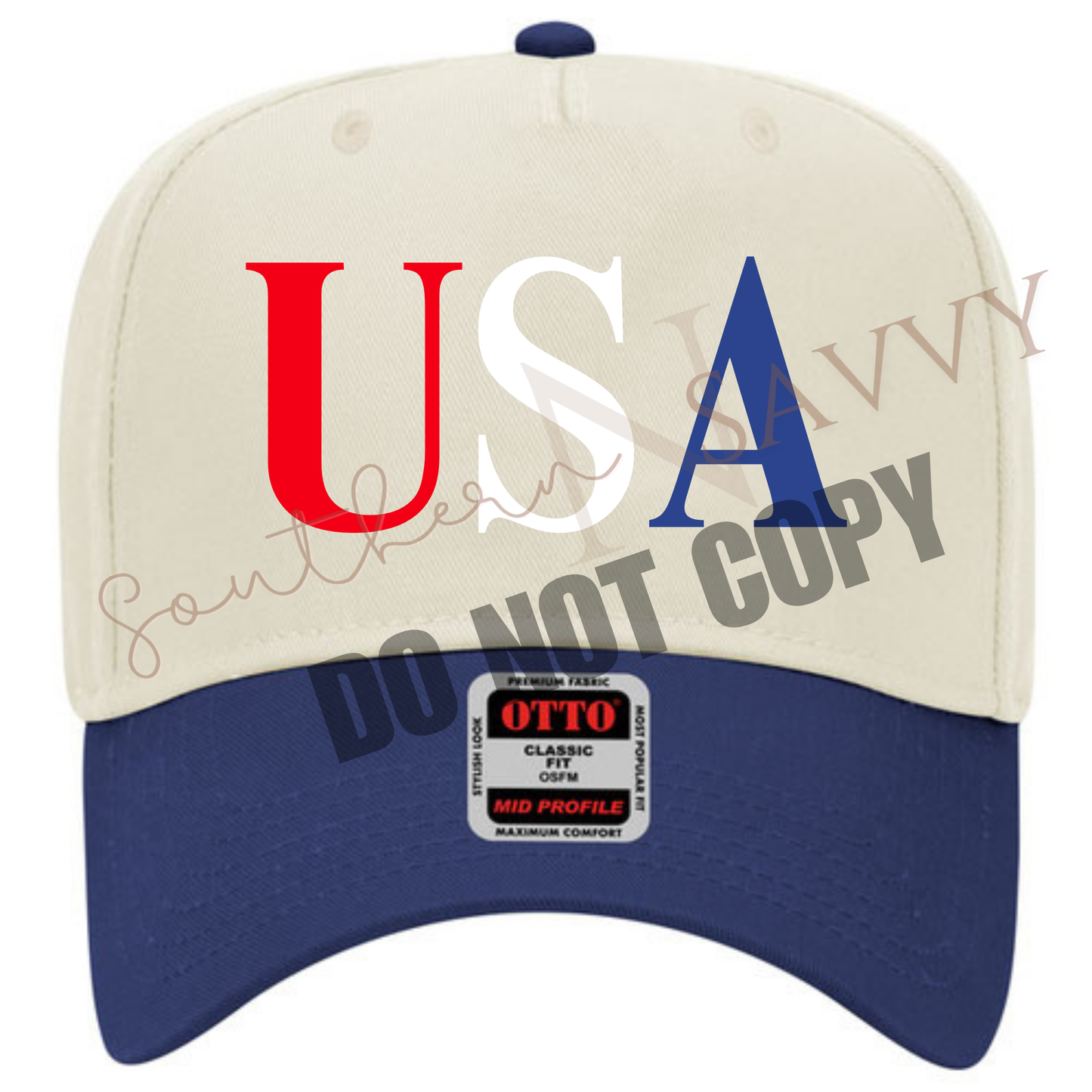 EMBROIDERED USA Hat