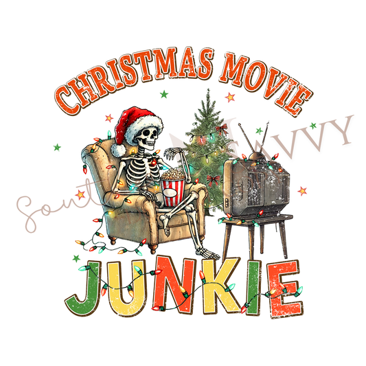 Christmas Movie Junkie UV DTF & DTF