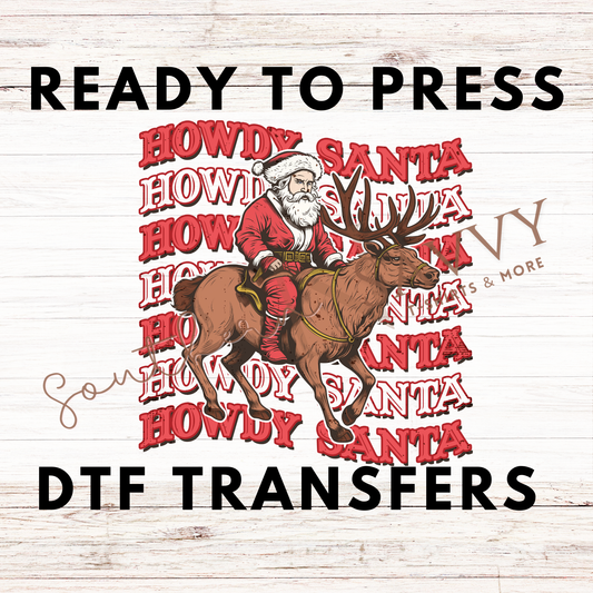 Howdy Santa UV DTF & DTF