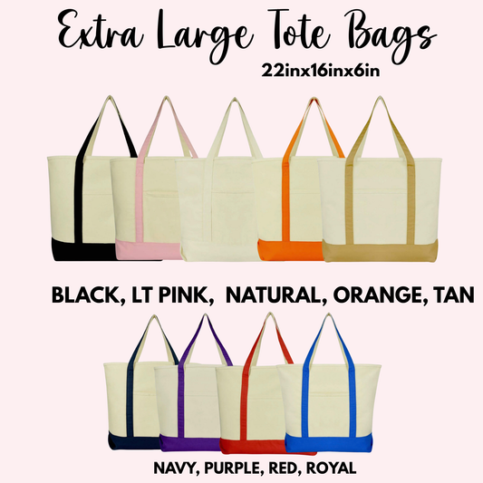 Custom Embroidered Tote | Large Bag