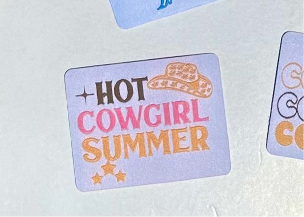 Hot Cowgirl Summer Woven Patch