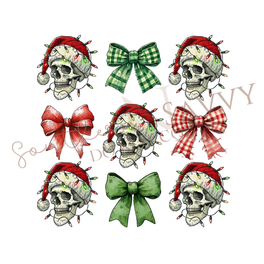 Skeleton Bows DTF