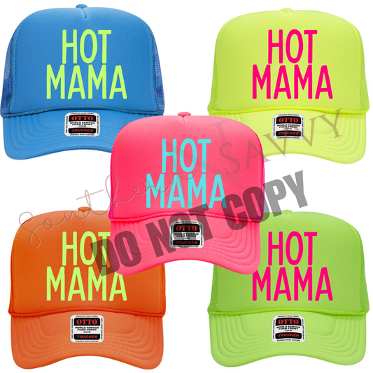 EMBROIDERED Hot Mama Hat